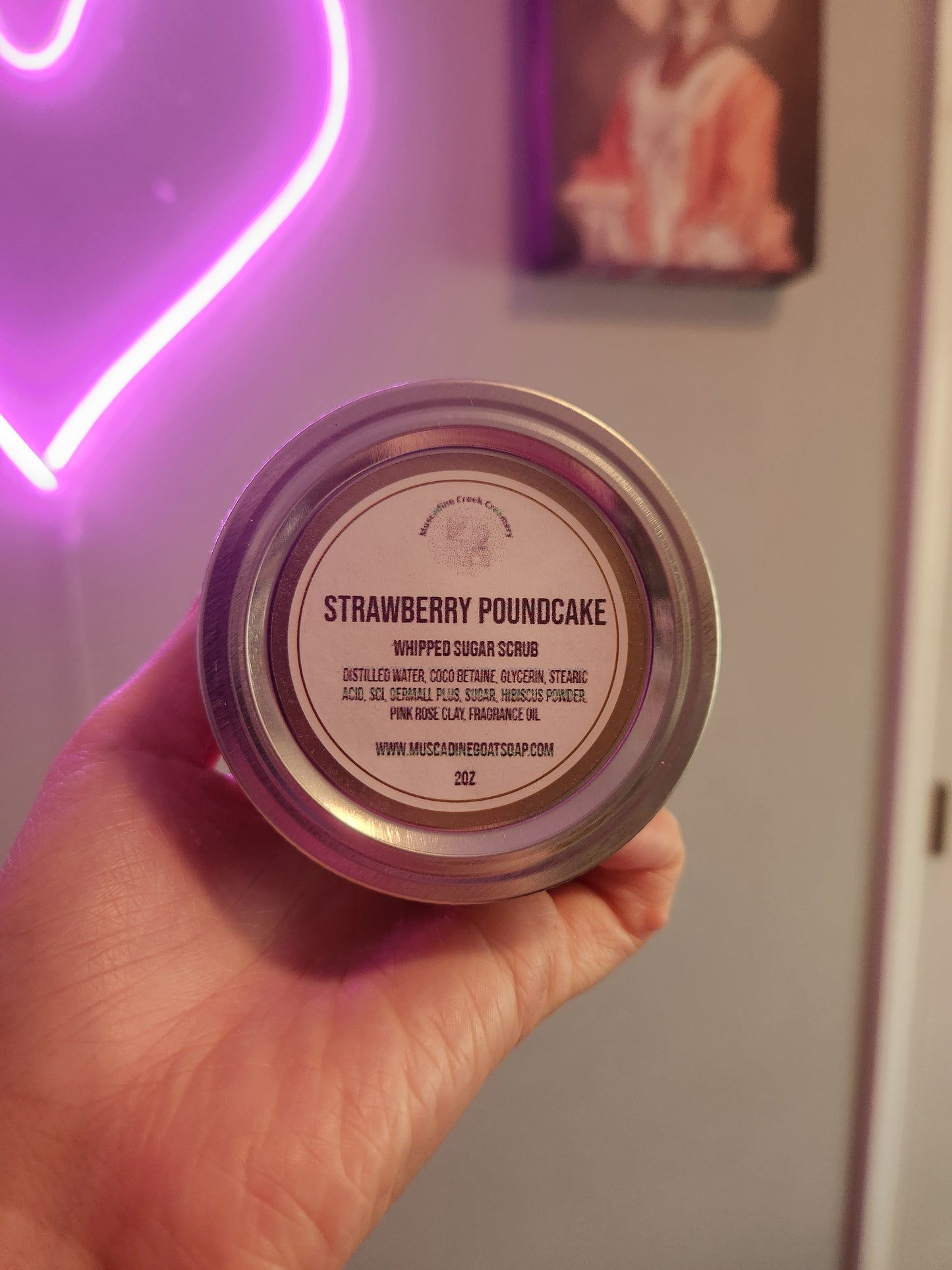 Strawberry Poundcake Sugar Scrub