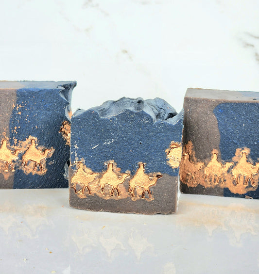 Frankincense + Myrrh goat milk soap