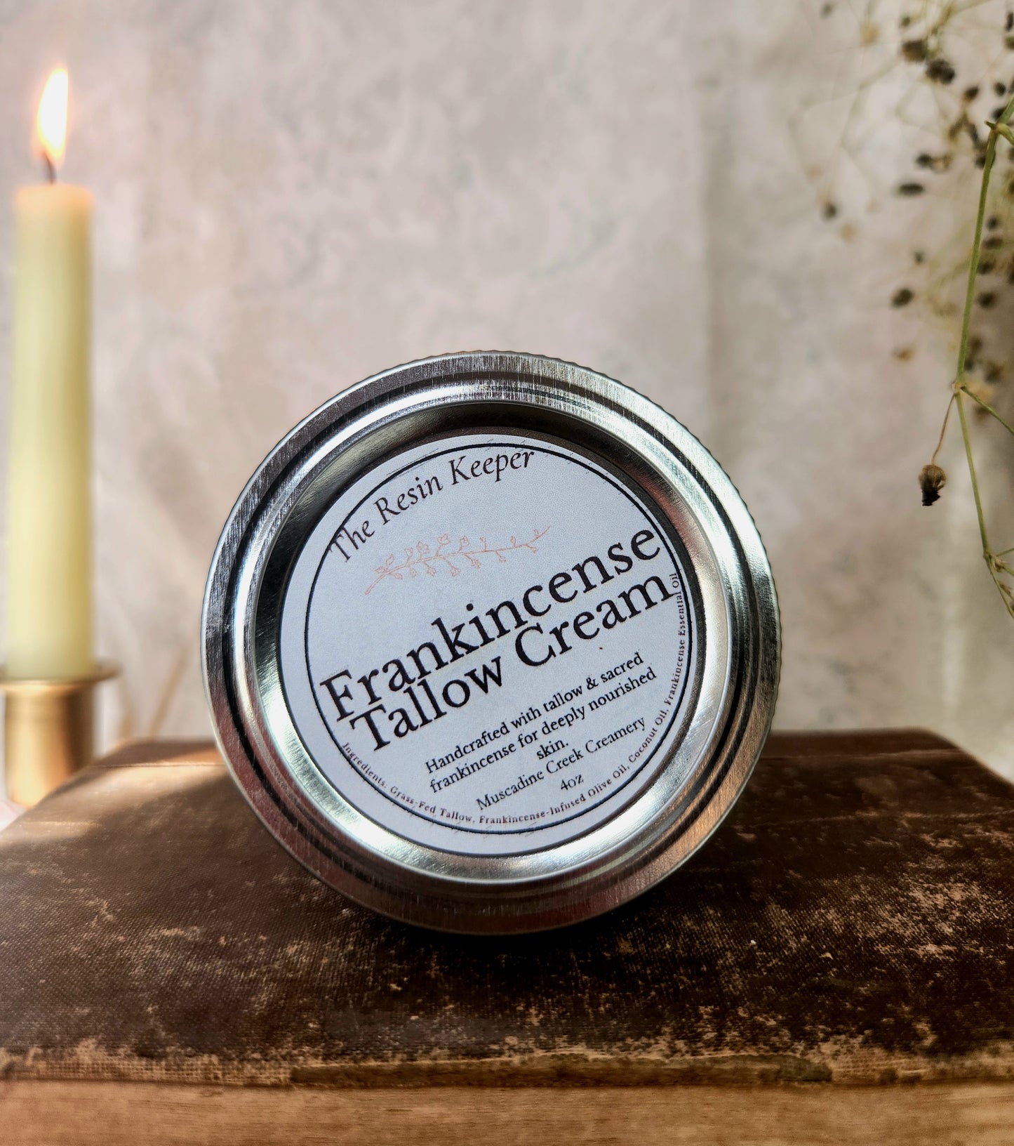 Frankincense Tallow Facial Cream.