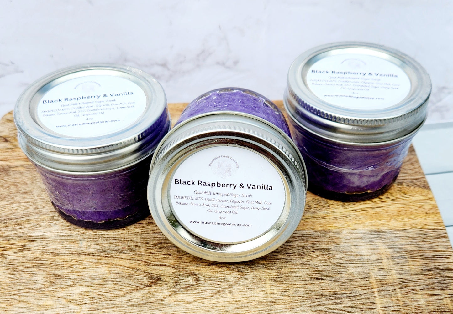 Black Raspberry & Vanilla Whipped Goat Milk Sugar Scrub