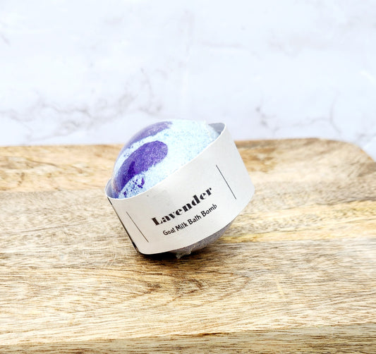 Lavender goat milk bathbomb