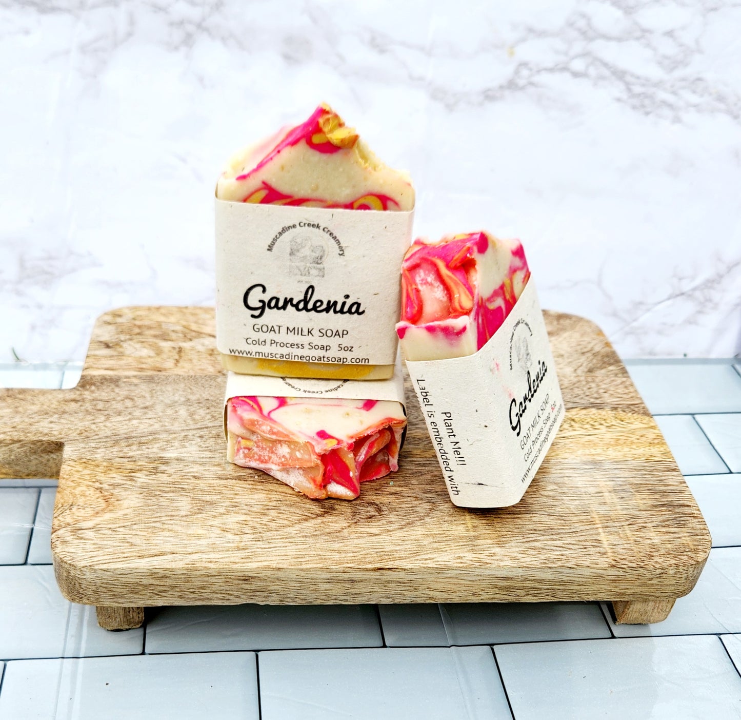 Gardenia goat milk soap