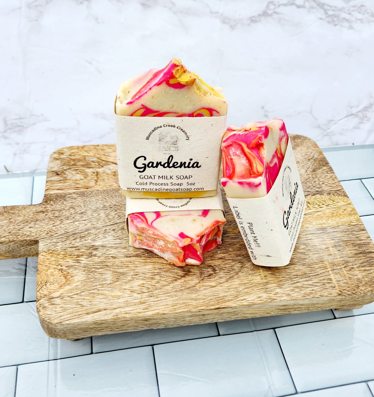 Gardenia goat milk soap