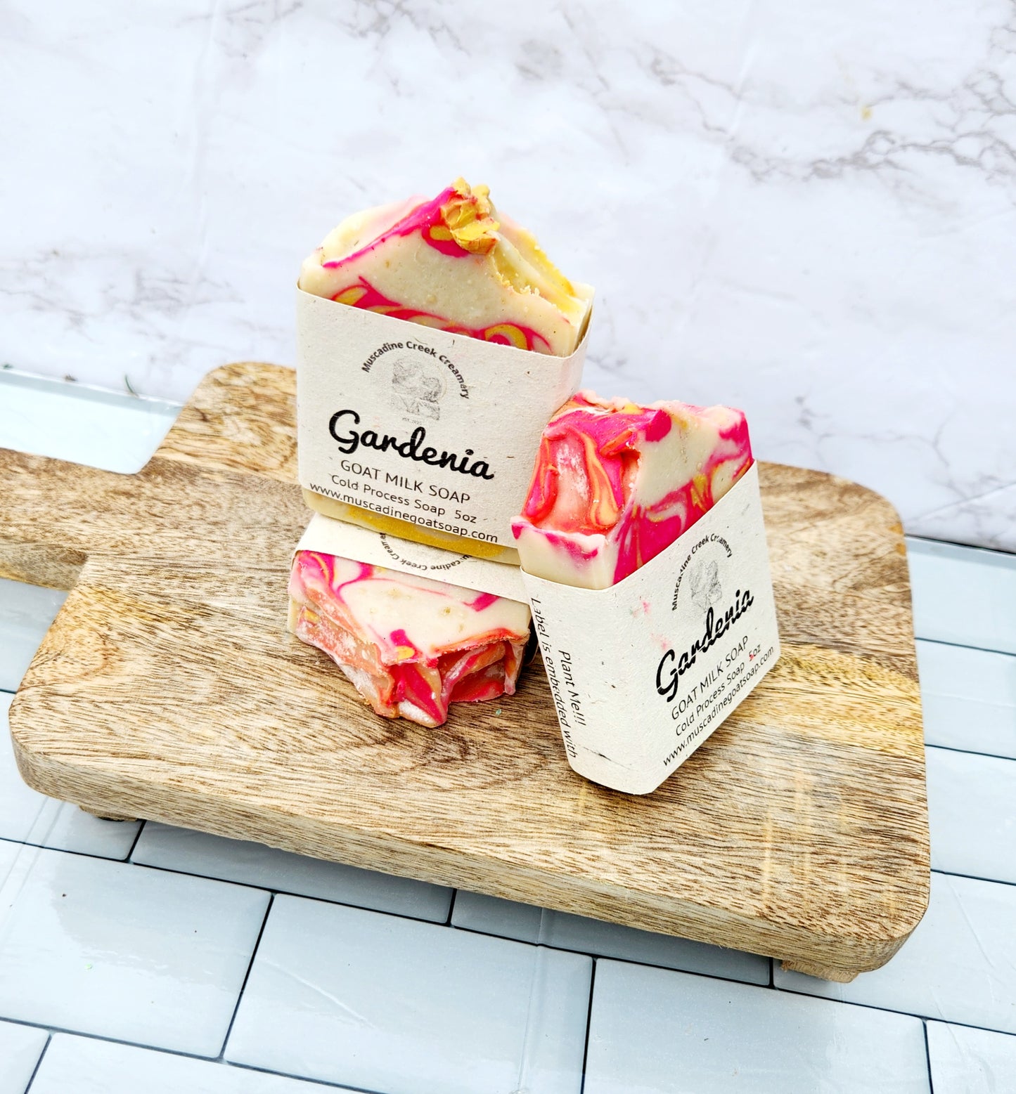 Gardenia goat milk soap