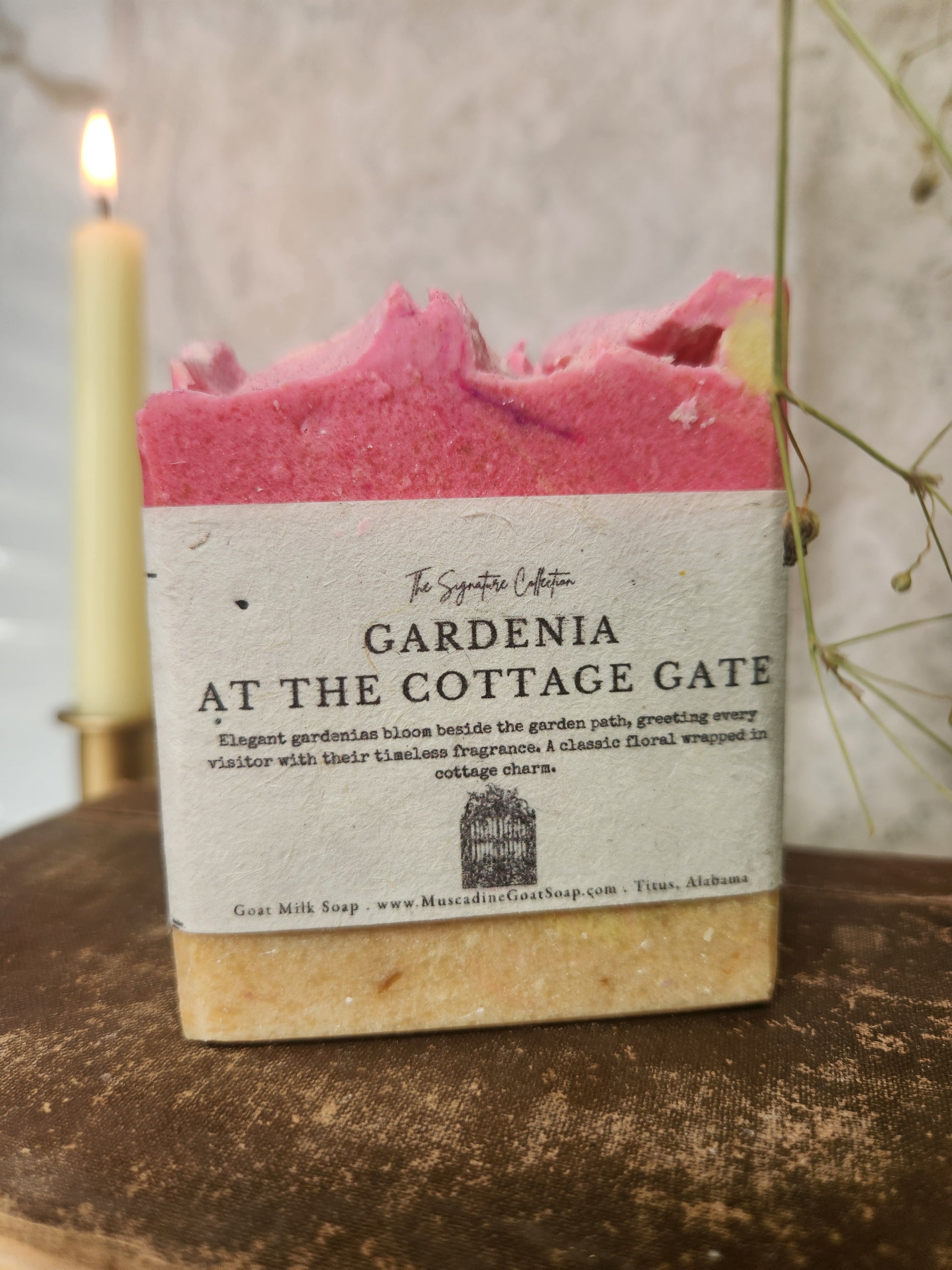 Gardenia at the Cottage Gate Goat Milk Soap.
