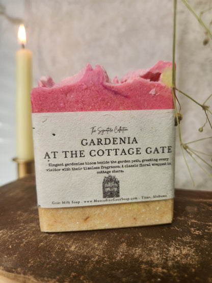 Gardenia at the Cottage Gate Goat Milk Soap.