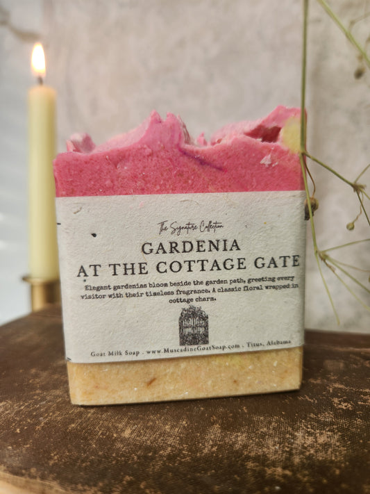 Gardenia at the Cottage Gate Goat Milk Soap.