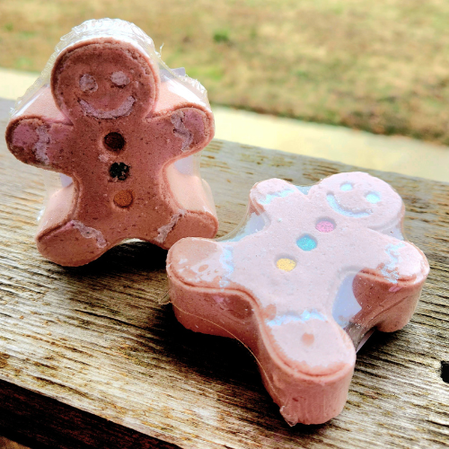 Gingerbread Surprise Toy Goat Milk Bath Bomb