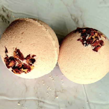 Rose Goat Milk Bath Bomb.
