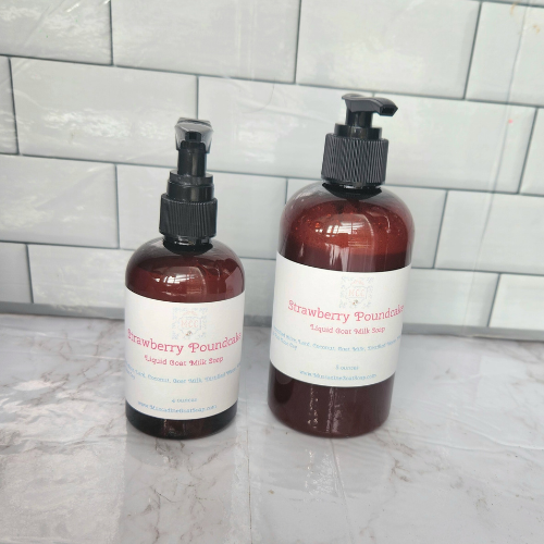 Strawberry Poundcake Liquid Goat Milk Soap