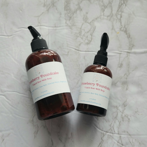 Strawberry Poundcake Liquid Goat Milk Soap
