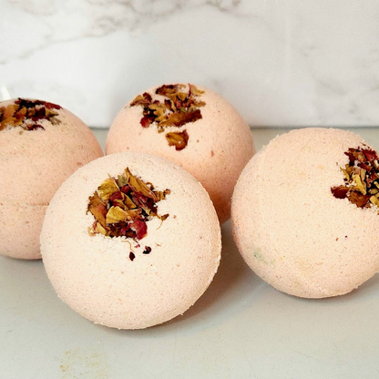 Rose Goat Milk Bath Bomb.